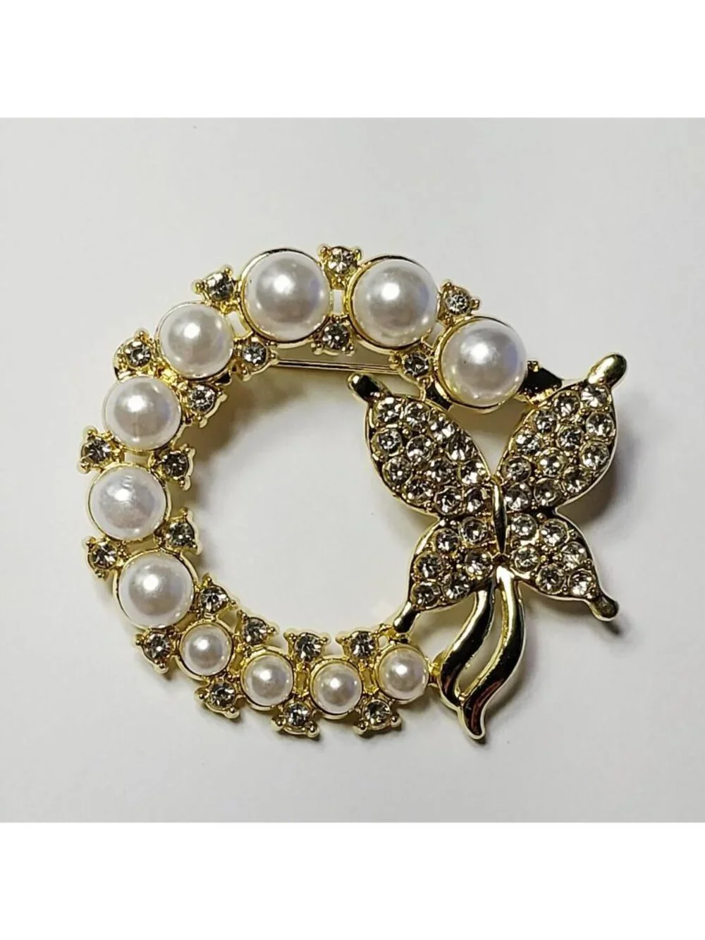 Set Of 9 Gold Tone brooches lot bundle brand new